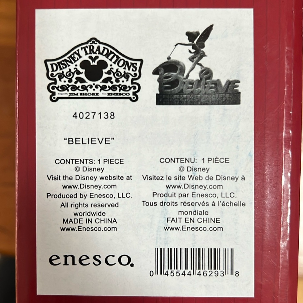 Disney Traditons / Jim Shore / Enesco “Believe” with Tinkerbell